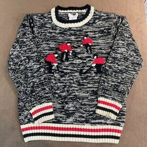 Kids Joe Fresh Festive Winter Hockey Xmas Theme Sweater Size 6-7 (SKU: 155B)